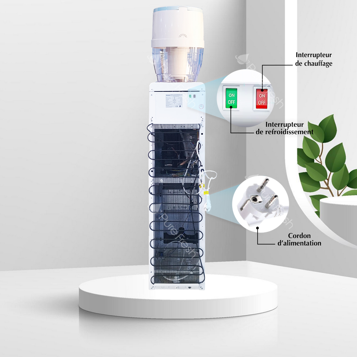 fontaine à eau sans branchement - aquafresh - fontaine avec bonbonne