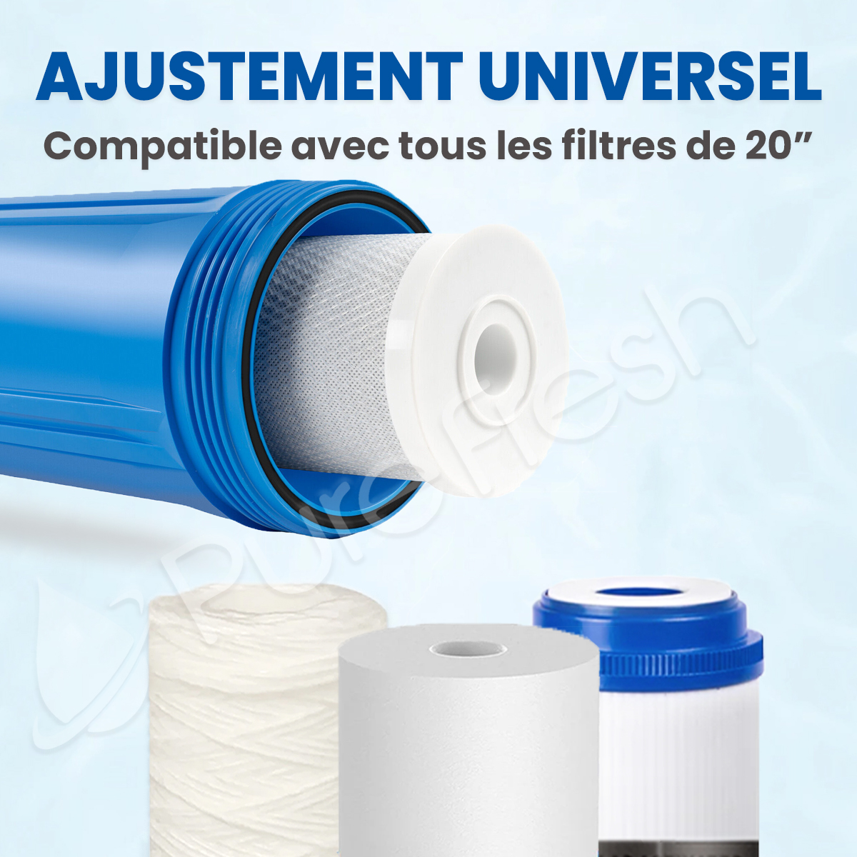 Port Filtre 20" 1/2" - filtre 20" 