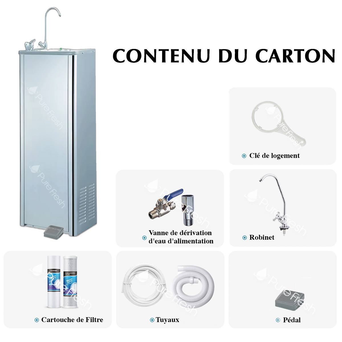 Fontaine inox - Pure Fresh - Aquafresh 