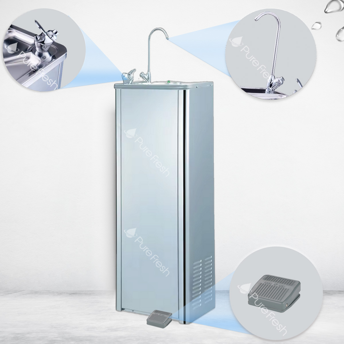 Fontaine inox - pure fresh - AQUAFRESH inox 